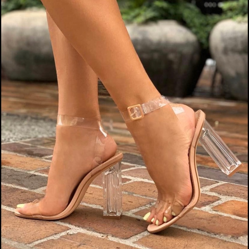 Fashion Nova Clear Heels